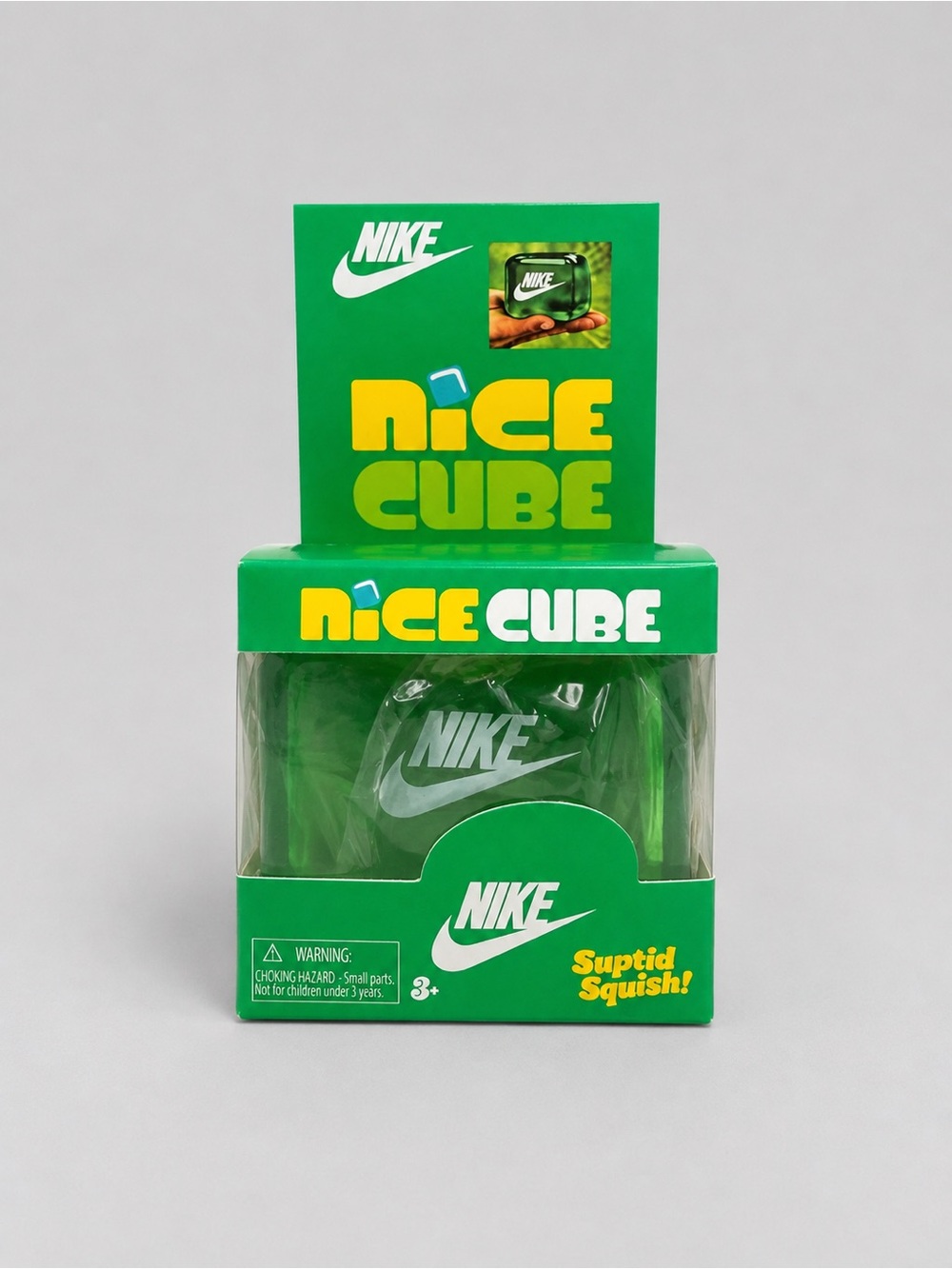 Nike Green Nice Cube Squishy – Sensory Fidget Toy